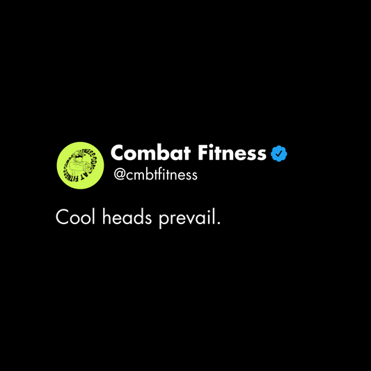 Cool heads prevail.